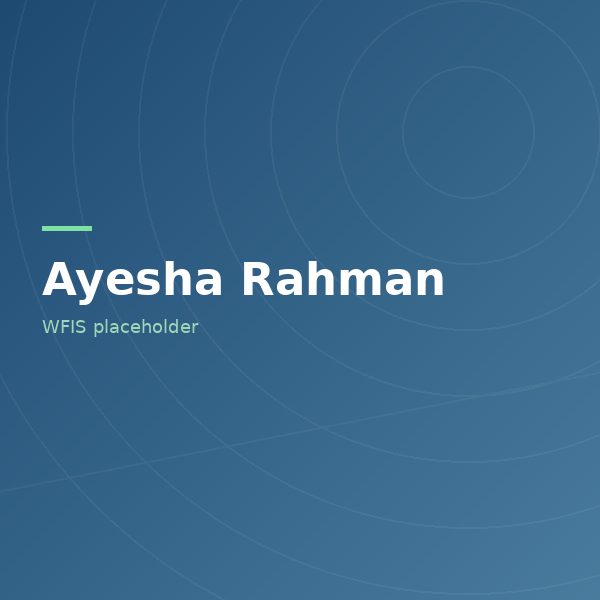 Dr. Ayesha Rahman